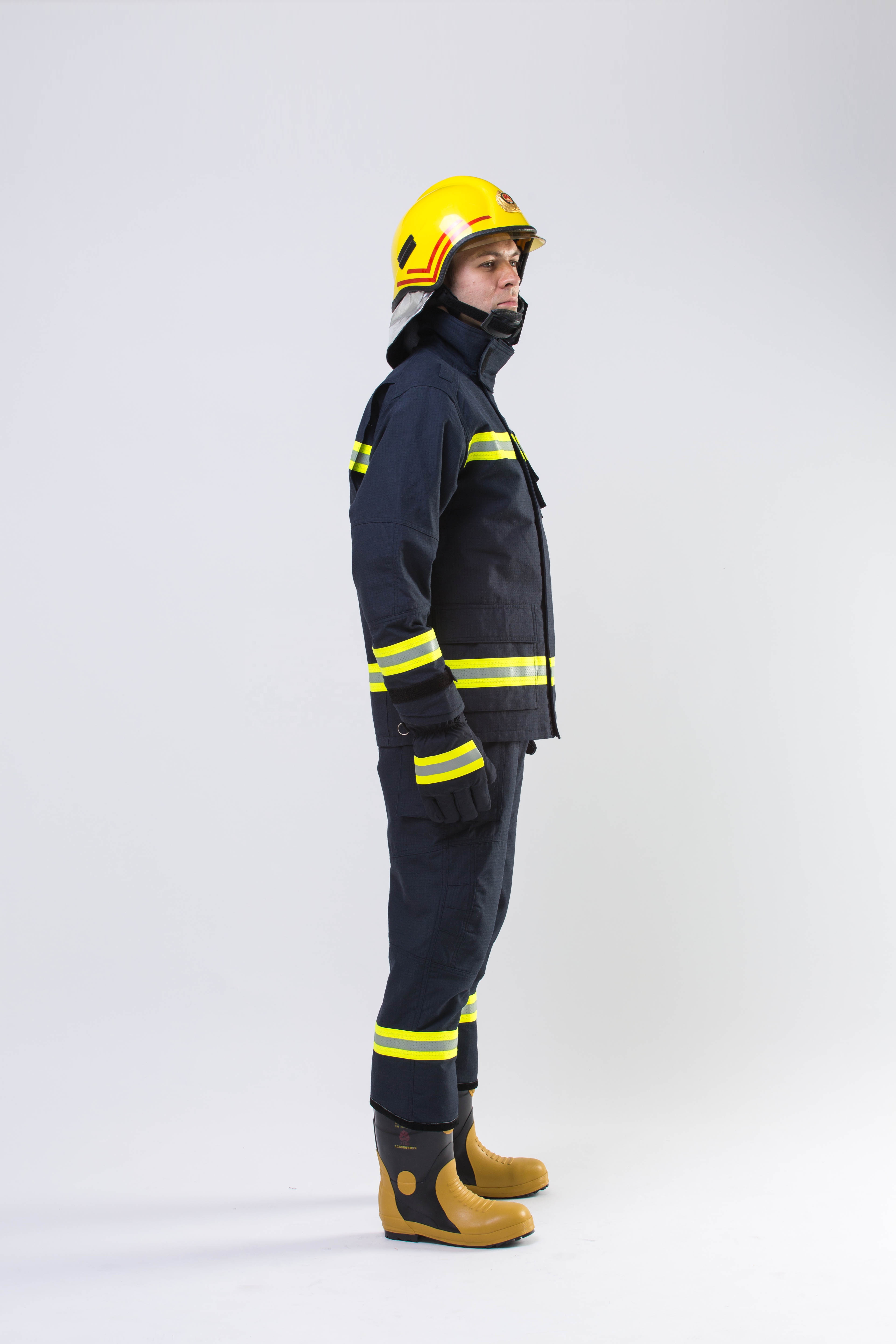  EN469 Extreme Protective Dupont Nomex 4 Layers Fireman Fire Fighting Uniform Jacket